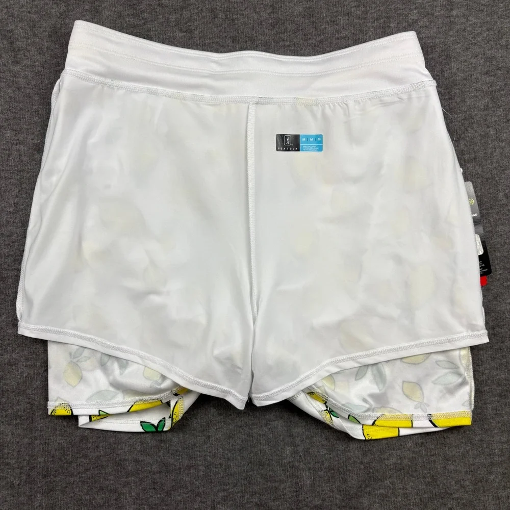 NEW PGA Tour M. Lemon Print Golf Skort‎ Stretch Athletic Tennis Golf Pickleball